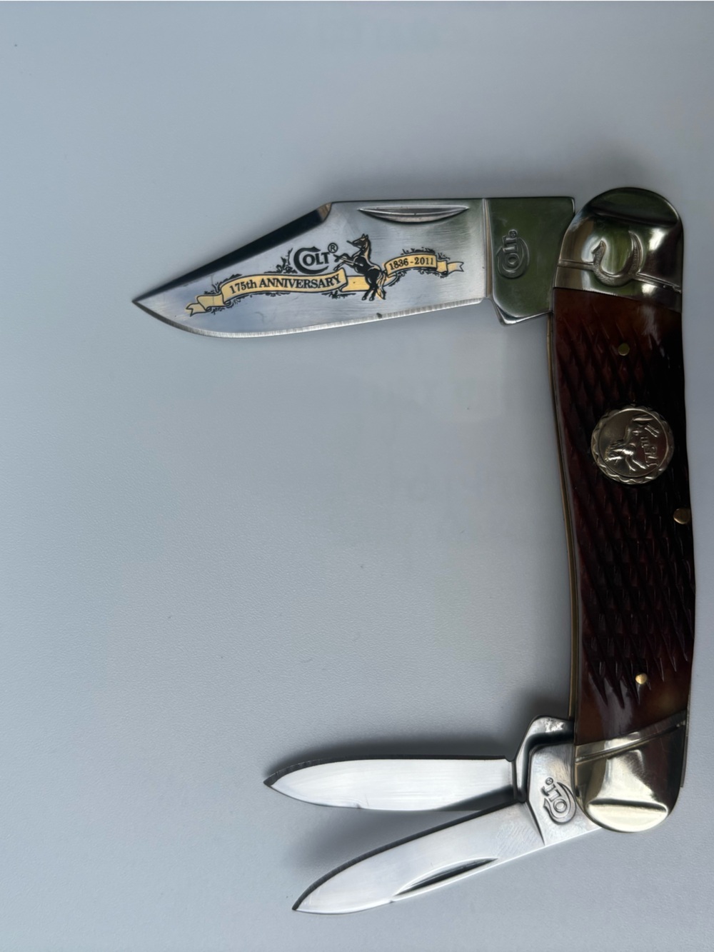 Colt CT562 175th Anniversary 3-Blade Stockman Knife Commemorative 1836-2011